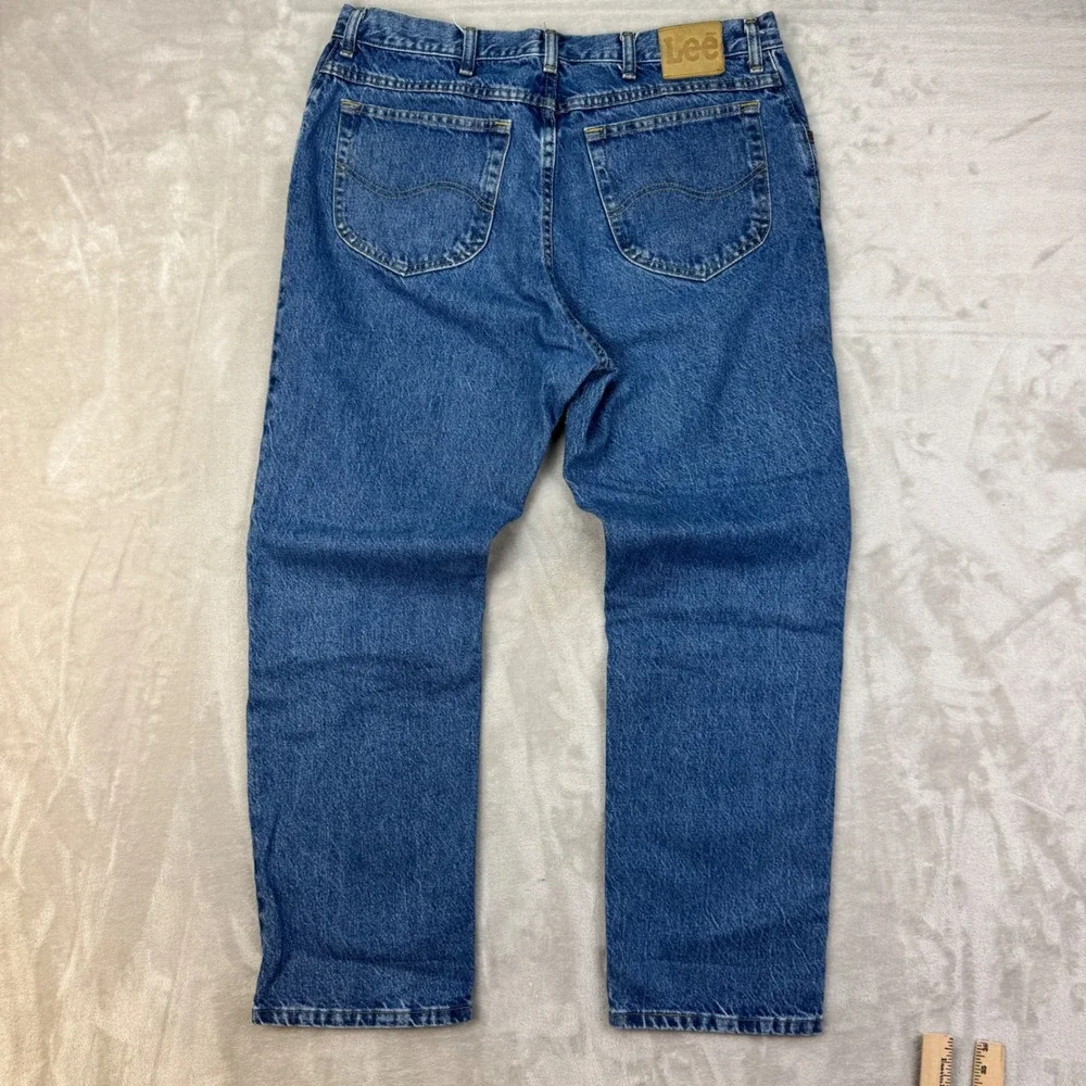 Lee Regular Fit Men's Jeans 38x29 (Fits 34x29) Denim Straight Leg Vintage USA